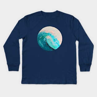 Acrylic Wave Kids Long Sleeve T-Shirt